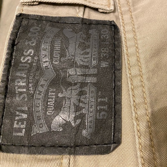 Mens's Levi's 511 Slim Fit Lin 8 Sand Twill Jeans - Picture 7 of 9